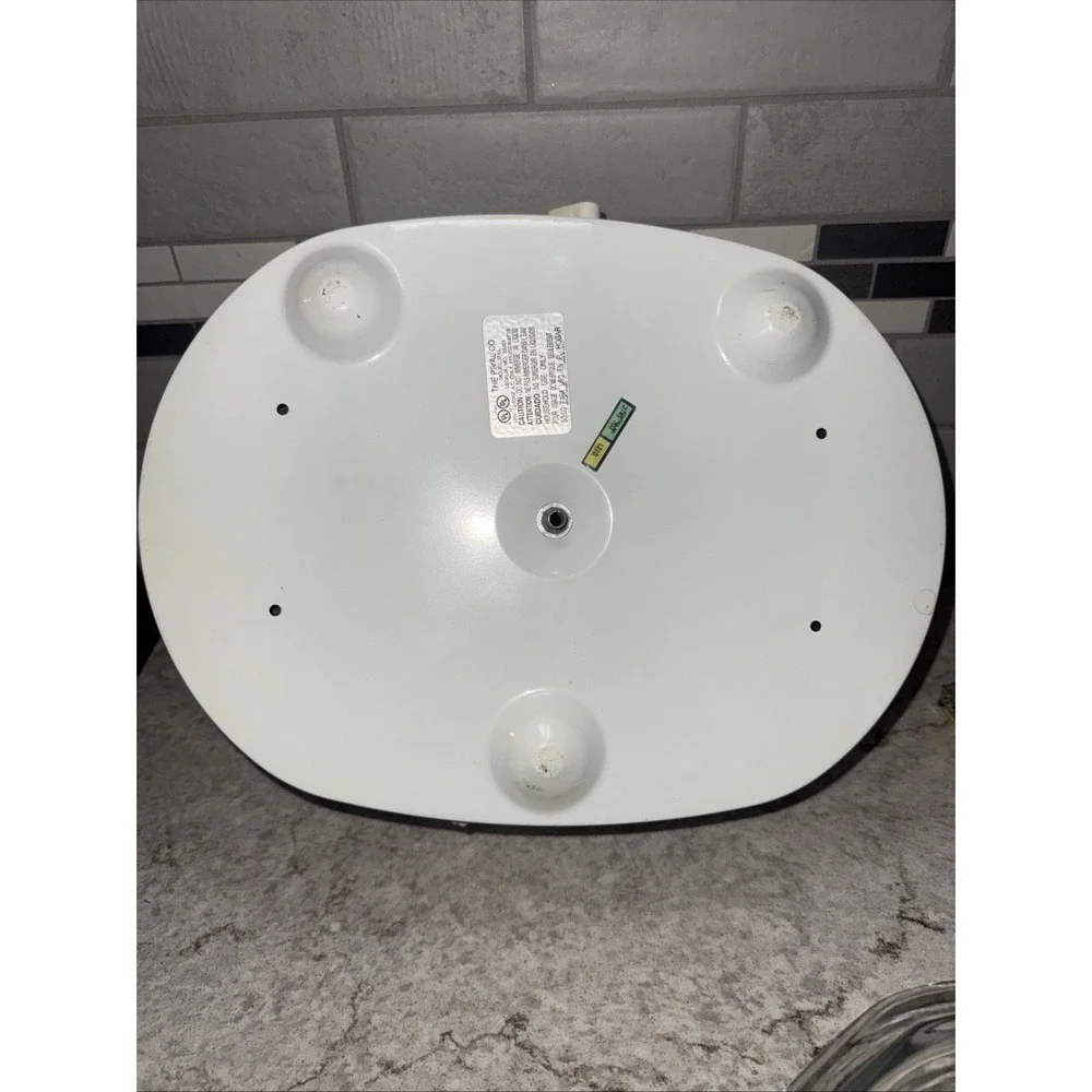 Vtg Rival Slow Cooker 3745 Oval 4.5 Qt Crock-Pot Ivy & Grapes Green White